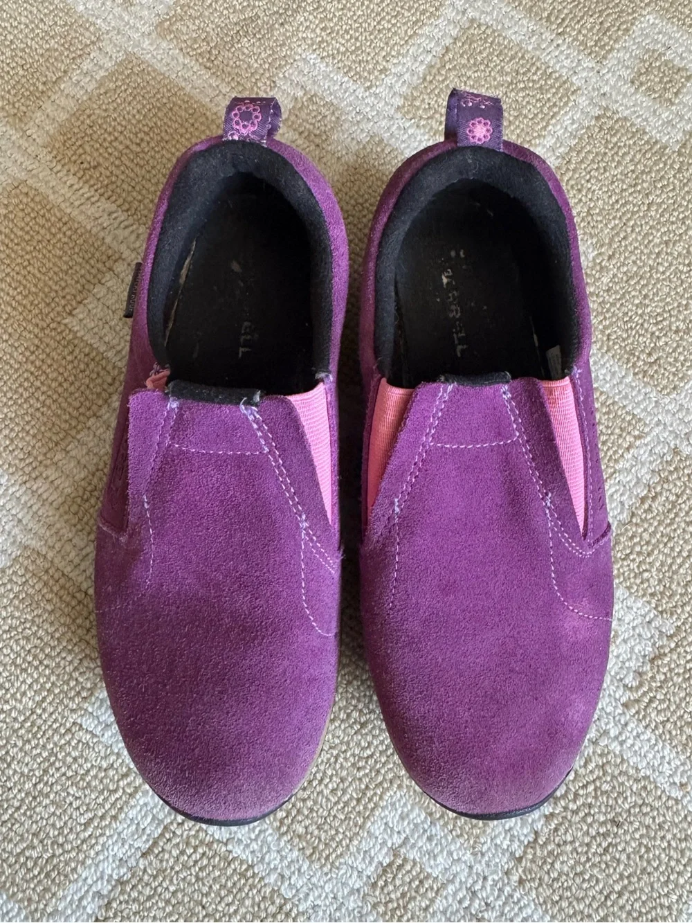 Merrell Kids Jungle Moc Frosty Waterproof Slip On Shoes Wineberry Girls 3.5